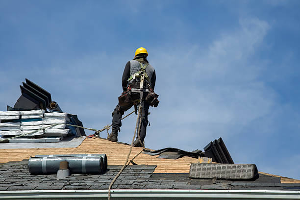 Professional Flat Roof Repair technician working in Dumont, NJ